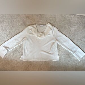 Elegant White Long Sleeve Blouse